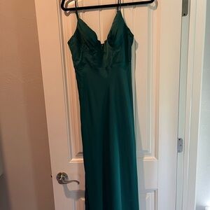 Emerald Green Midi Dress